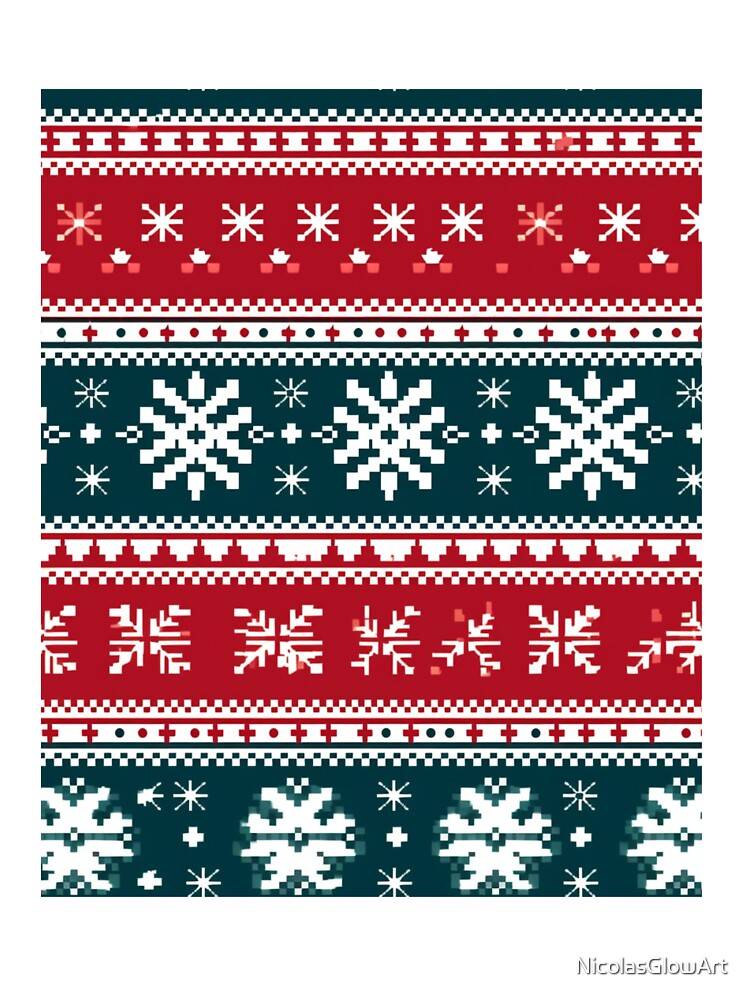 Christmas Sweater Pattern by NicolasGlowArt T-Shirts, Hoodie, Sweatshirt | BlankRebels.com (Image 3)