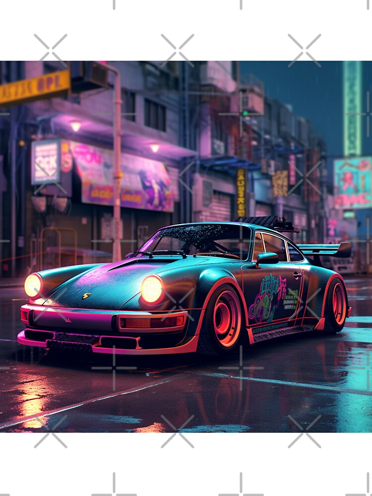 Cyberpunk Porsche 911 3 by santhiWalken T-Shirts, Hoodie, Sweatshirt | BlankRebels.com (Image 3)