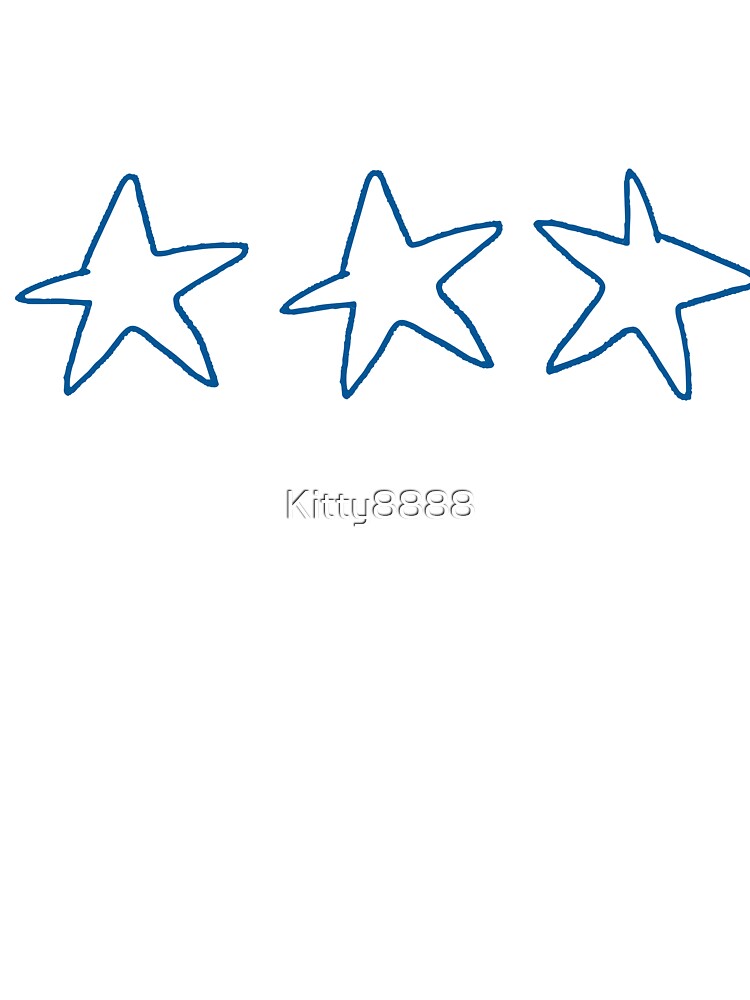 Blue Stars - Retro 90s Whimsigoth Aesthetic by Kitty8888 T-Shirts, Hoodie, Sweatshirt | BlankRebels.com (Image 3)