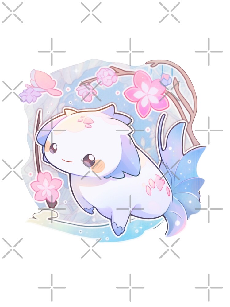 Cute Colorful Axolotl Print by NinyoDreamscape T-Shirts, Hoodie, Sweatshirt | BlankRebels.com (Image 3)