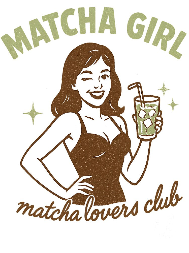 MATCHA GIRL Summer – retro vintage design | Gift for matcha lovers by Graphicarium Shop T-Shirts, Hoodie,... (Image 3)