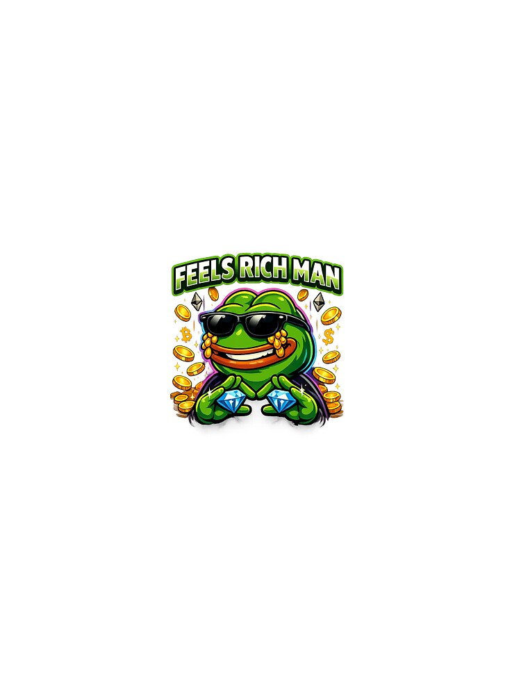 Feels Rich Man Pepe Meme! by MemeArt42069 T-Shirts, Hoodie, Sweatshirt | BlankRebels.com (Image 3)