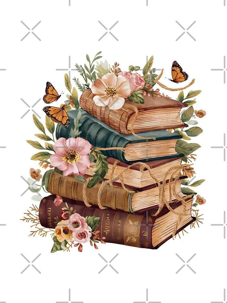 Floral Book Lover by kadryshop T-Shirts, Hoodie, Sweatshirt | BlankRebels.com (Image 3)