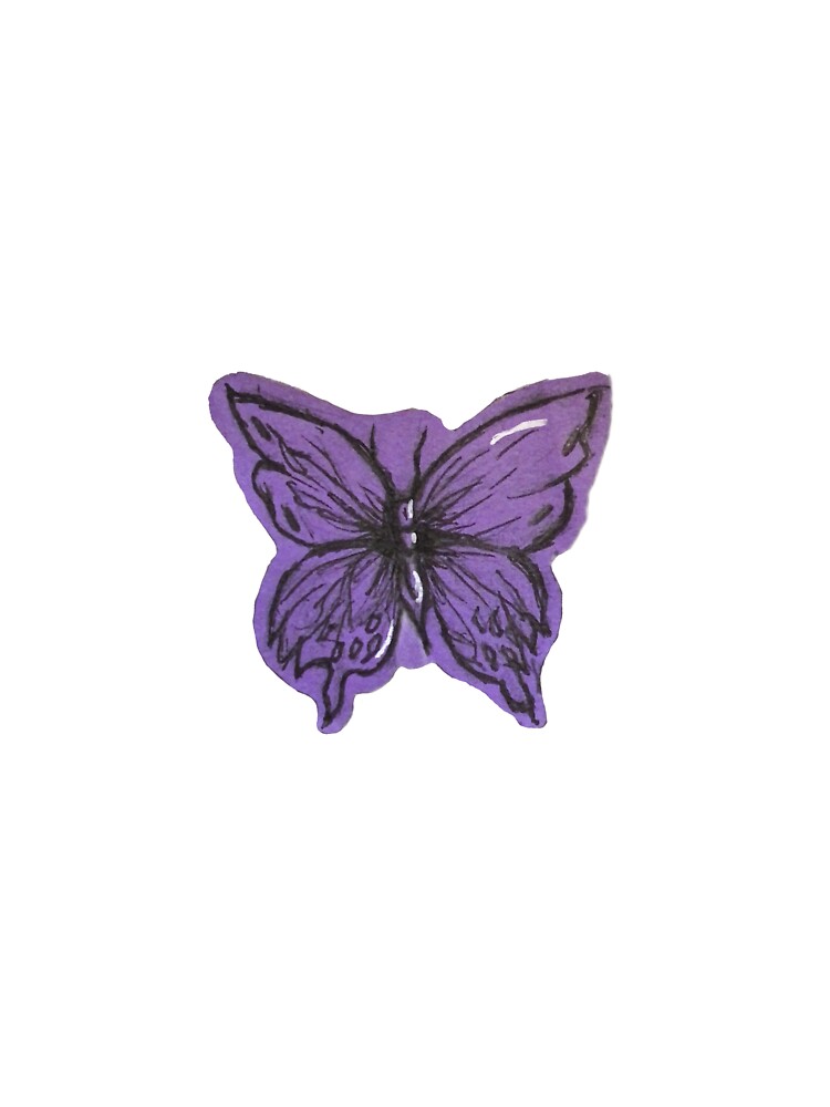 purple butterfly by sydney yelton T-Shirts, Hoodie, Sweatshirt | BlankRebels.com (Image 3)