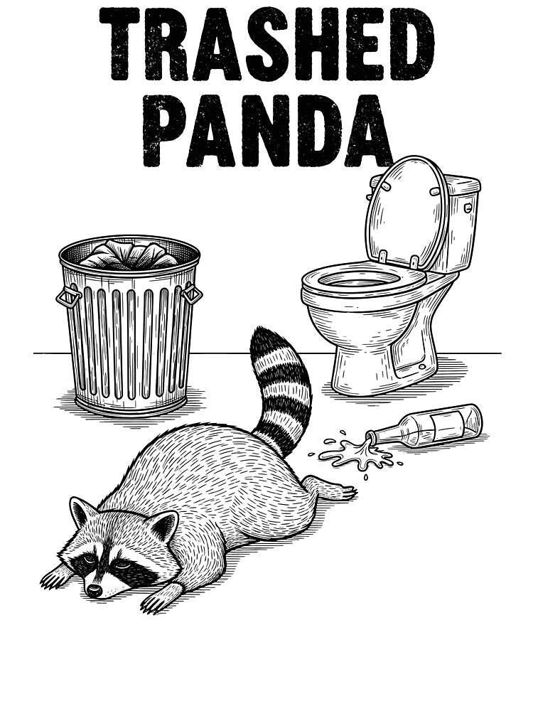 Trashed Panda Funny Raccoon Meme by motivato T-Shirts, Hoodie, Sweatshirt | BlankRebels.com (Image 3)