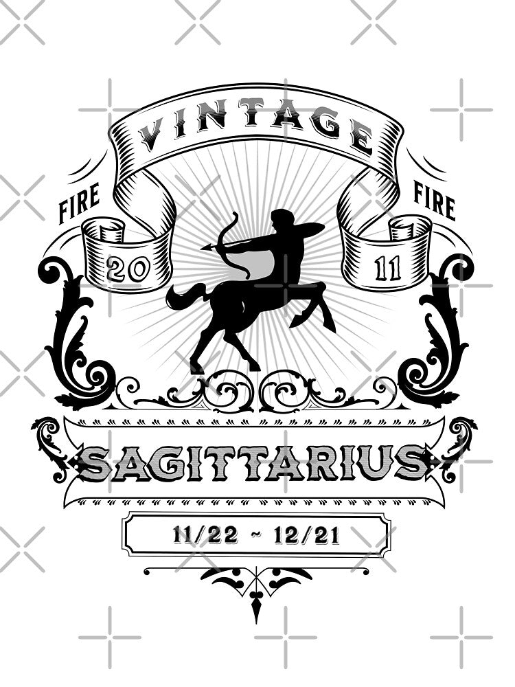 The Zodiac Sign of Sagittarius Black and White 2011 by rhombusOnion T-Shirts, Hoodie, Sweatshirt | BlankRebels.com (Image 3)