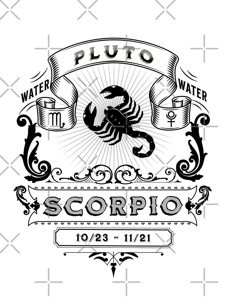The Zodiac Sign of Scorpio Black and White by rhombusOnion T-Shirts, Hoodie, Sweatshirt | BlankRebels.com (Image 3)