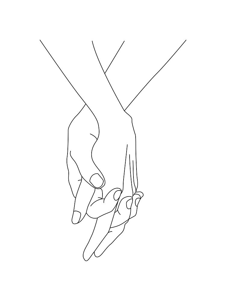 Holding hands by DigiHouse T-Shirts, Hoodie, Sweatshirt | BlankRebels.com (Image 3)
