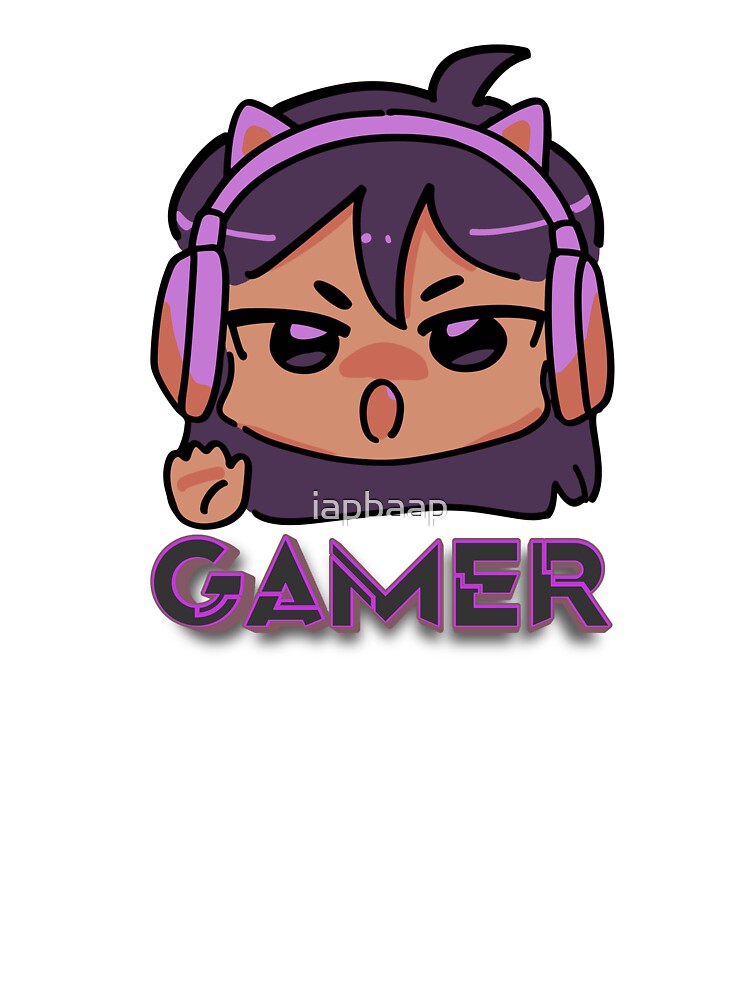 Gamer Sticker - Purple Cute by iapbaap T-Shirts, Hoodie, Sweatshirt | BlankRebels.com (Image 3)