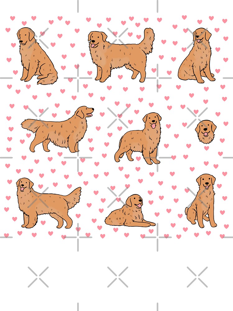 Golden retriever cute pack by Yarafantasyart T-Shirts, Hoodie, Sweatshirt | BlankRebels.com (Image 3)