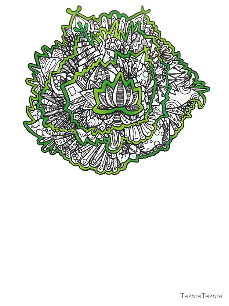 Runcible Garden with Green Borders by TakoraTakora T-Shirts, Hoodie, Sweatshirt | BlankRebels.com (Image 3)