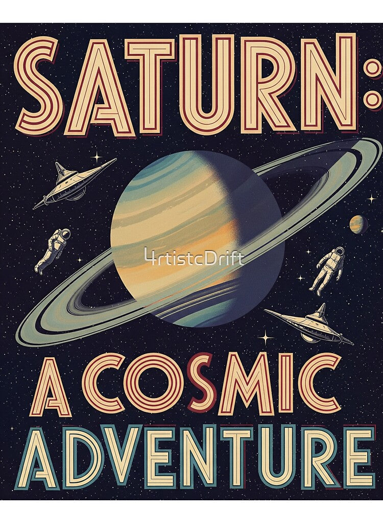 Saturn: A Cosmic Adventure by 4rtistcDrift T-Shirts, Hoodie, Sweatshirt | BlankRebels.com (Image 3)
