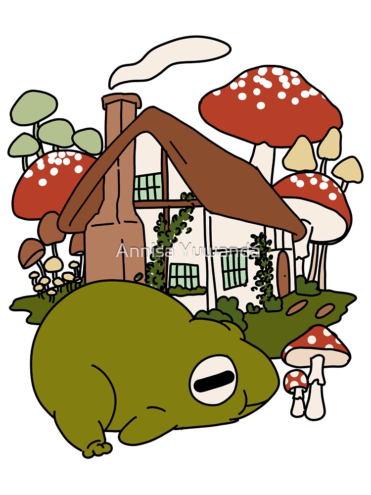 Cute Cottagecore Illustration Froggy Mushroom #3 by Annisa Yuwanda T-Shirts, Hoodie, Sweatshirt | BlankRebels.com (Image 3)