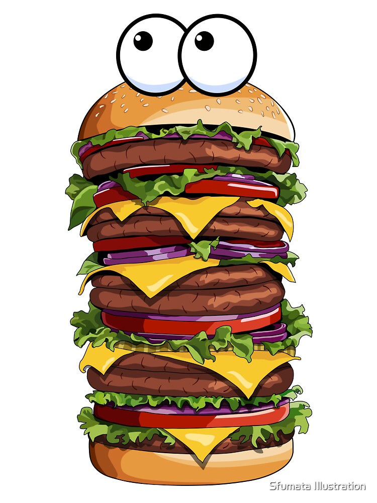 Monster Burger by Sfumata Illustration T-Shirts, Hoodie, Sweatshirt | BlankRebels.com (Image 3)