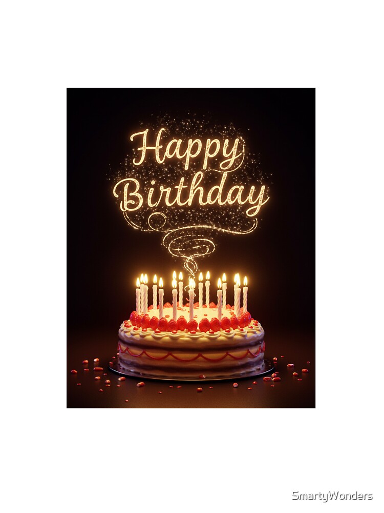 Magical Candlelight Birthday Collection – Perfect Birthday Merch for All Ages by SmartyWonders T-Shirts,... (Image 3)