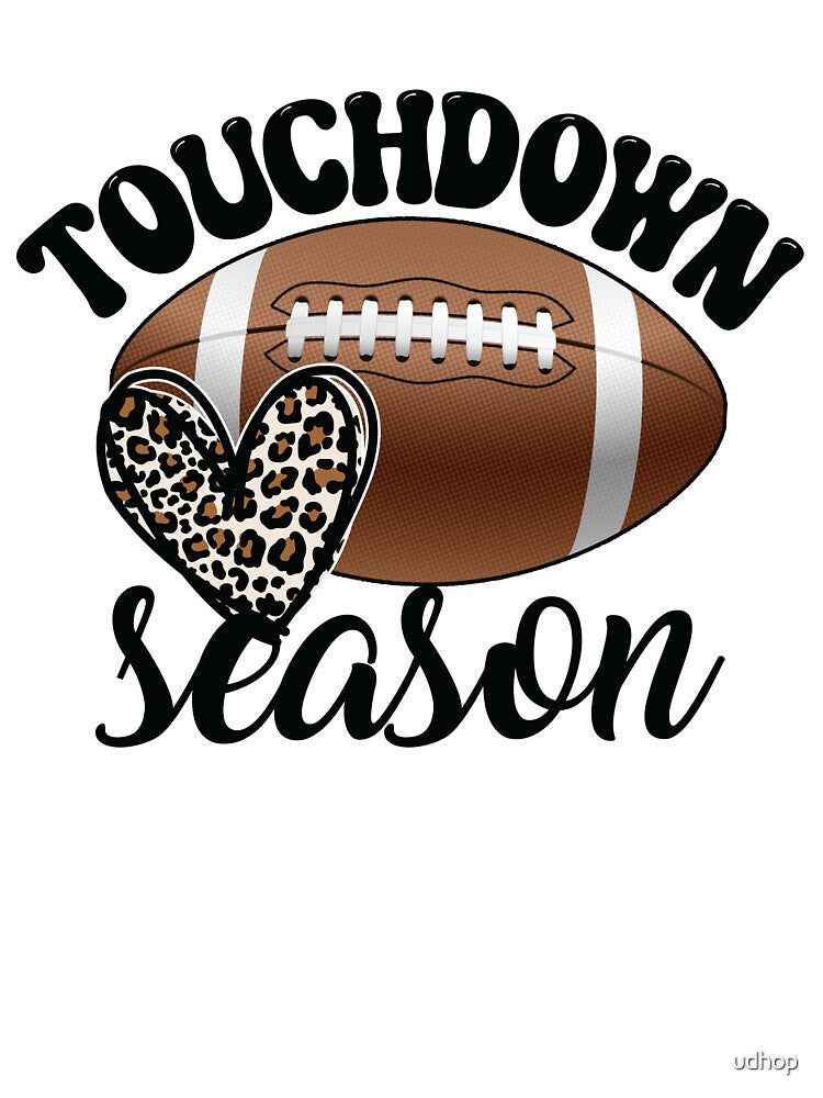 Copy of Bleached Touchdown Season Leopard Game Day Football by udhop T-Shirts, Hoodie, Sweatshirt | BlankRebels.com (Image 3)