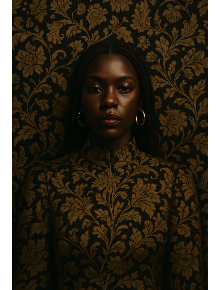 Shadow & Gold – Abstract Portrait Art by MadKoniPrints T-Shirts, Hoodie, Sweatshirt | BlankRebels.com (Image 3)