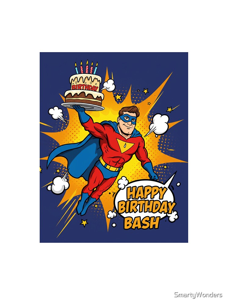 Superhero-Themed Birthday Merch by SmartyWonders