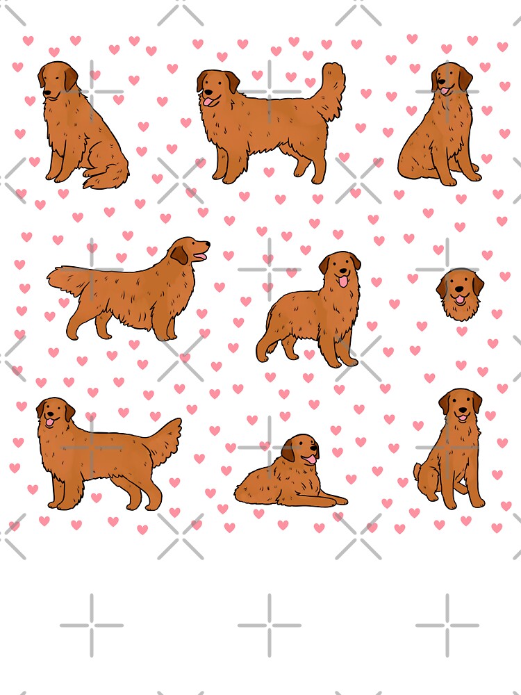 Red Golden retriever cute pack by Yarafantasyart T-Shirts, Hoodie, Sweatshirt | BlankRebels.com (Image 3)