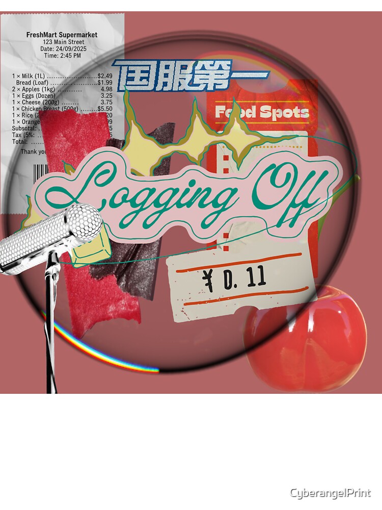 Logging Off | Y2k Collage by CyberangelPrint T-Shirts, Hoodie, Sweatshirt | BlankRebels.com (Image 3)