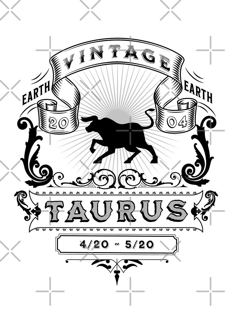 The Zodiac Sign of Taurus Black and White 2004 by rhombusOnion T-Shirts, Hoodie, Sweatshirt | BlankRebels.com (Image 3)