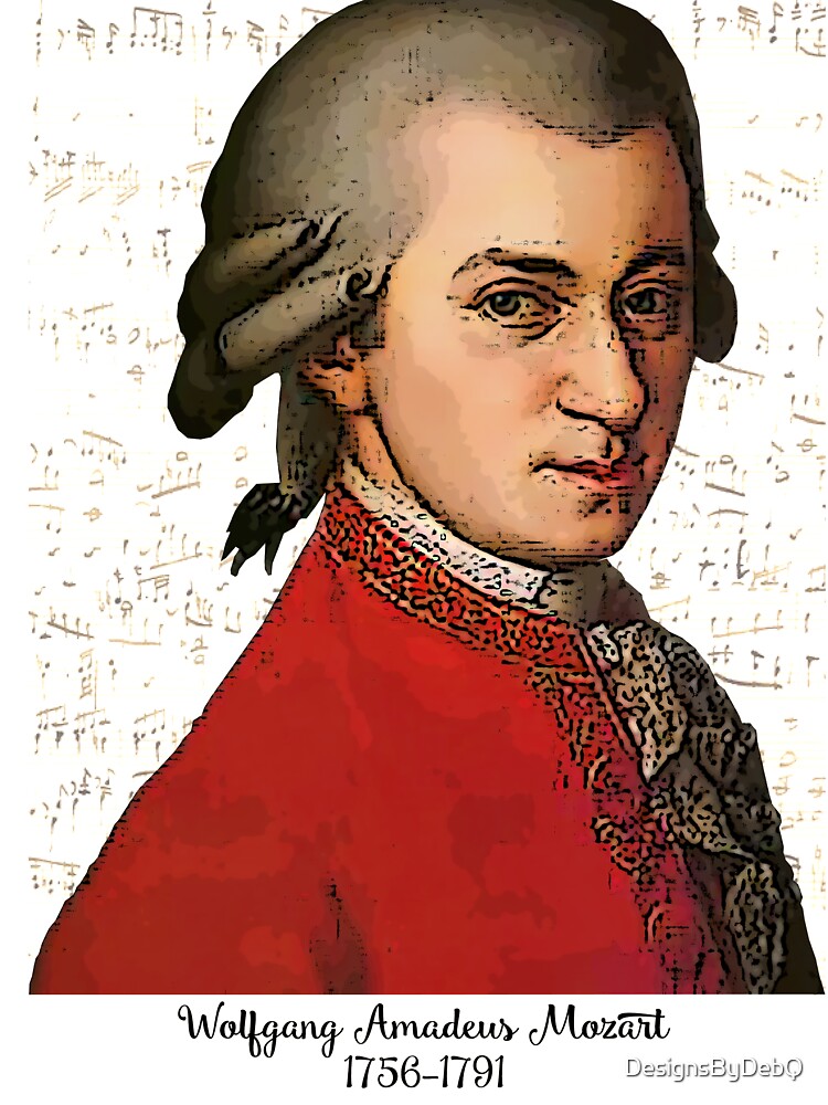 Wolfgang Amadeus Mozart Grunged by DesignsByDebQ T-Shirts, Hoodie, Sweatshirt | BlankRebels.com (Image 3)