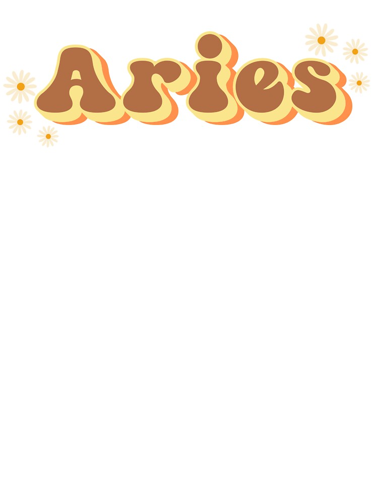 Aries Retro Bubbly Zodiac Art by bubblesjpeg T-Shirts, Hoodie, Sweatshirt | BlankRebels.com (Image 3)