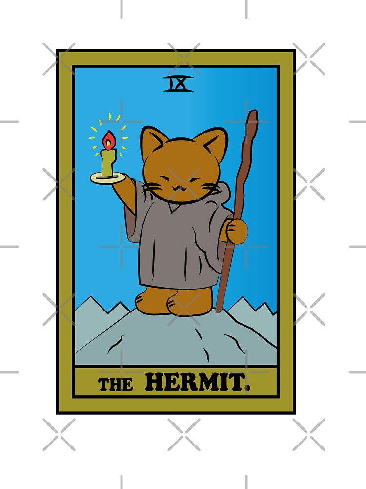 TAROT CARDS | THE HERMIT. | CAT by FalconLifeStore T-Shirts, Hoodie, Sweatshirt | BlankRebels.com (Image 3)
