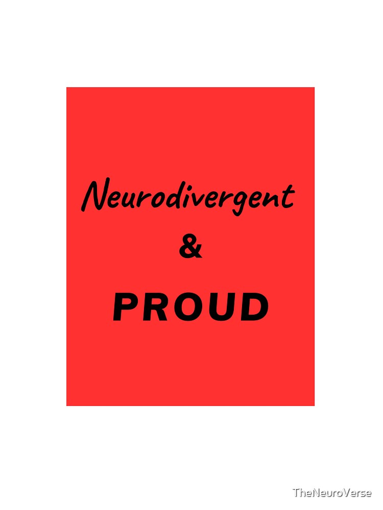 Neurodivergent and Proud - Red by TheNeuroVerse T-Shirts, Hoodie, Sweatshirt | BlankRebels.com (Image 3)