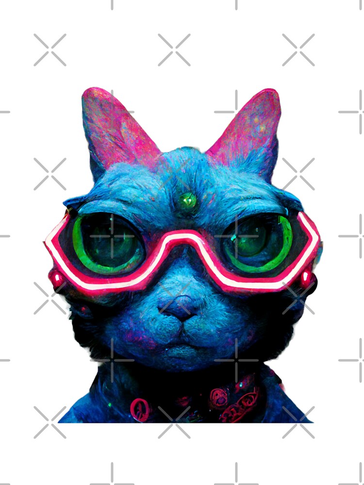 funky neon cat aesthetic by cocomelon168 T-Shirts, Hoodie, Sweatshirt | BlankRebels.com (Image 3)