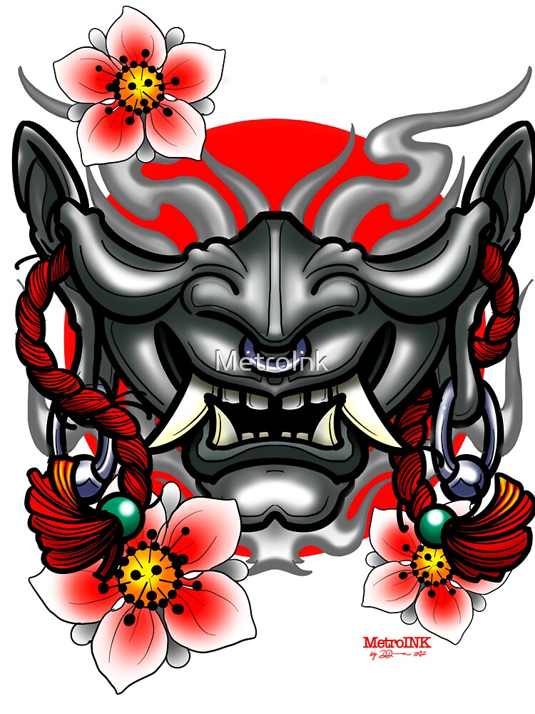 Oni Mask by MetroInk T-Shirts, Hoodie, Sweatshirt | BlankRebels.com (Image 3)