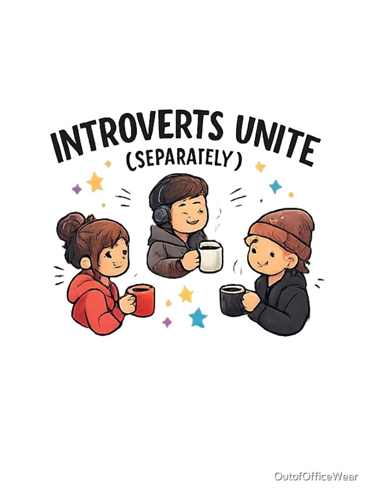 Introverts Unite (Separately) – Funny Introvert Humor Design by OutofOfficeWear T-Shirts, Hoodie, Sweatshirt (Image 3)