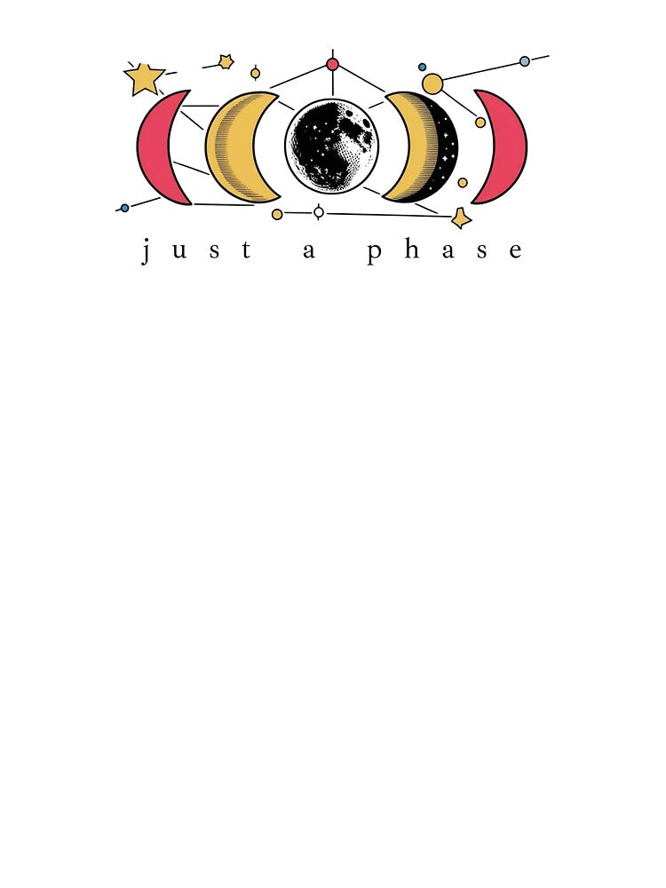 JUST A PHASE: RETRO MOON PHASE DESIGN ASTERIC FOR MEN WOMEN by Miralspicks T-Shirts, Hoodie, Sweatshirt (Image 3)