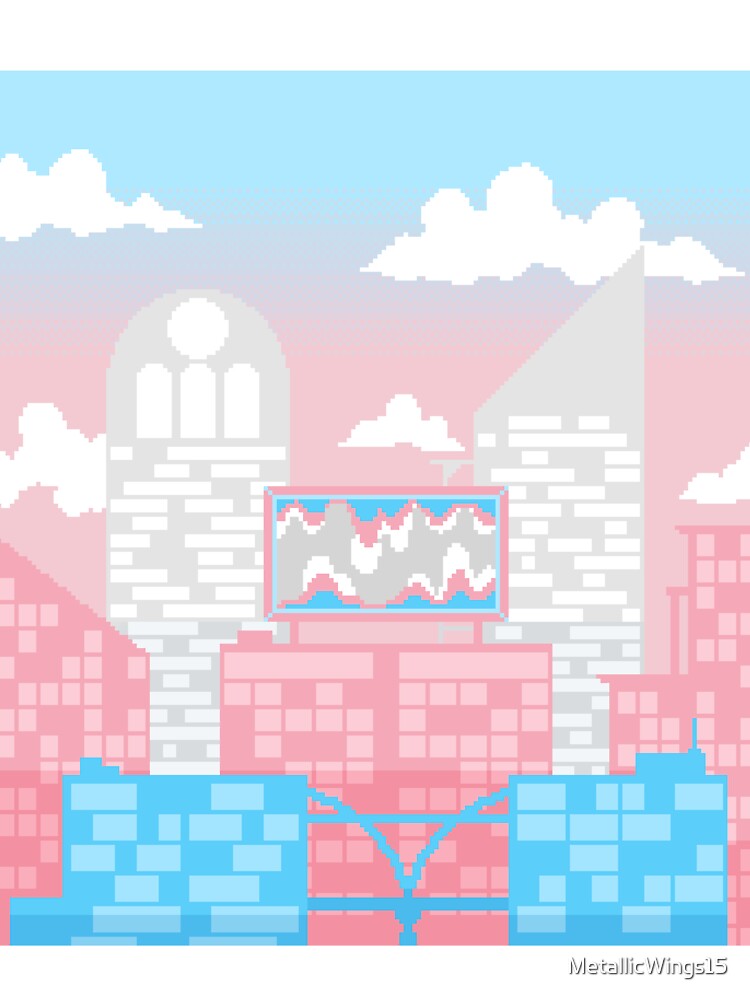 Pixel Trans Pride City T-Shirts, Hoodie, Sweatshirt