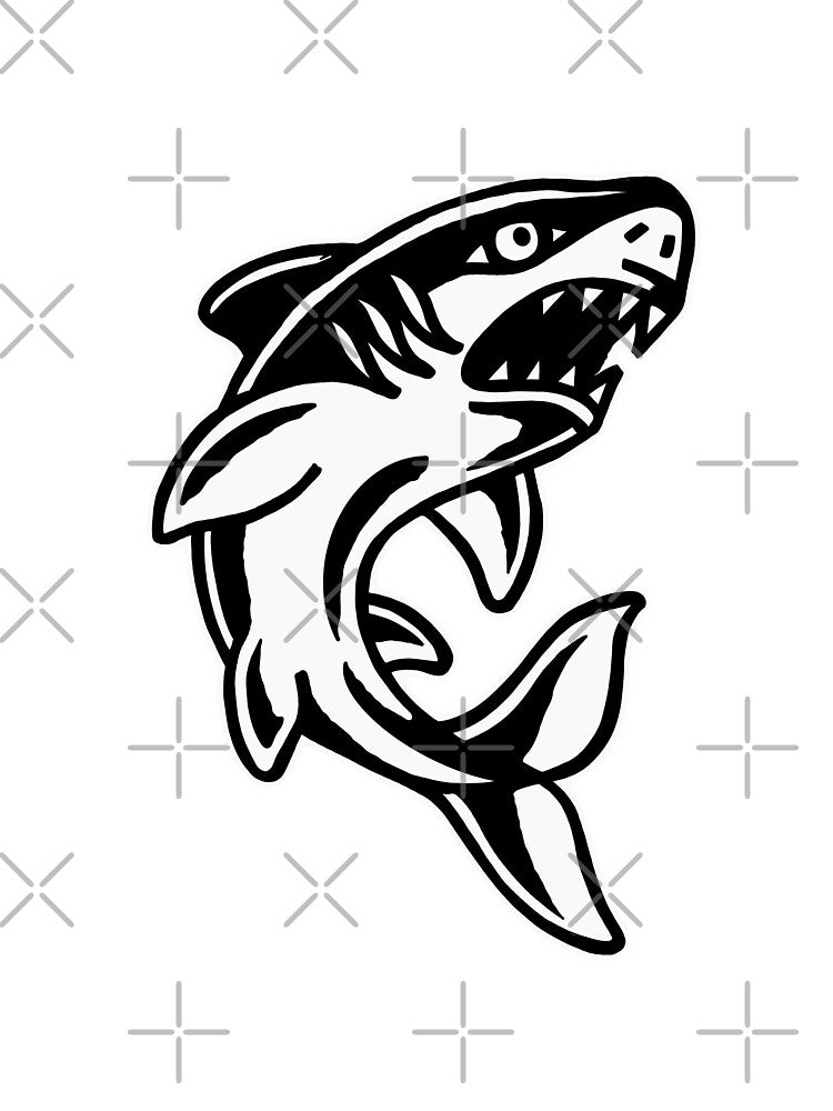 Traditional tattoo style shark by illustratedbylauryn T-Shirts, Hoodie, Sweatshirt | BlankRebels.com (Image 3)