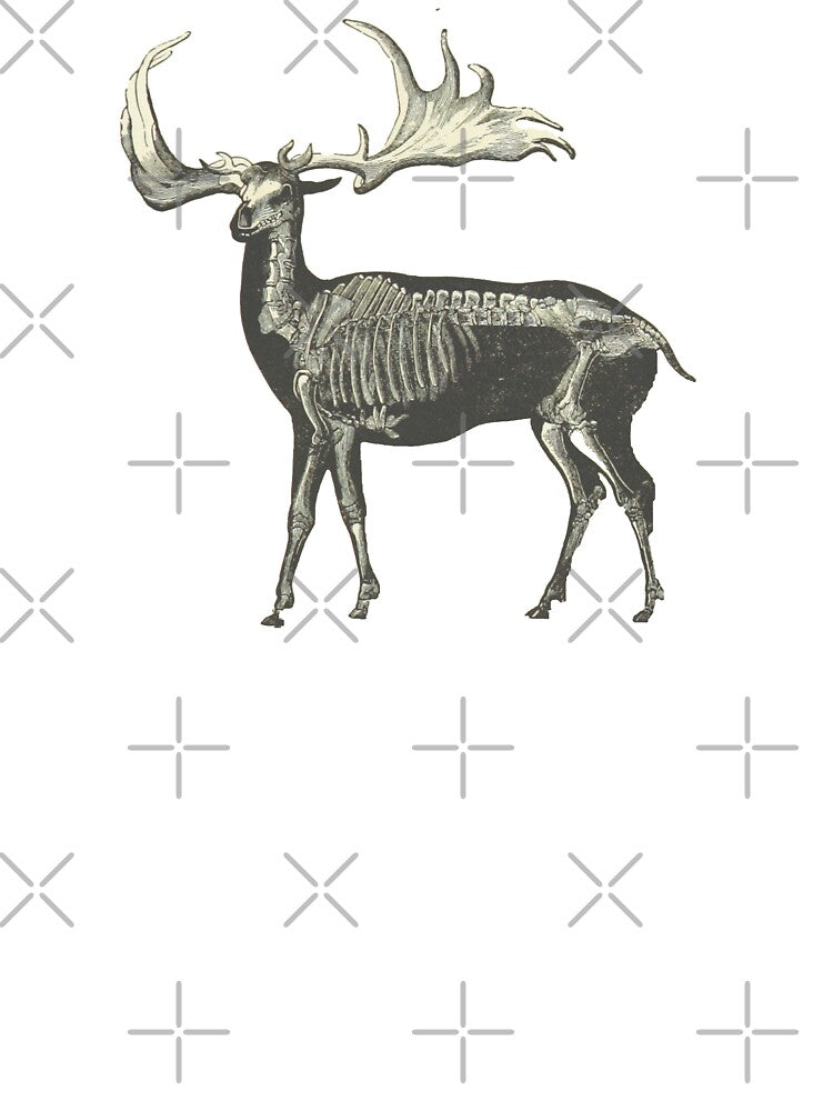 Vintage Elk Skeleton Illustration by bookishneighbor T-Shirts, Hoodie, Sweatshirt | BlankRebels.com (Image 3)