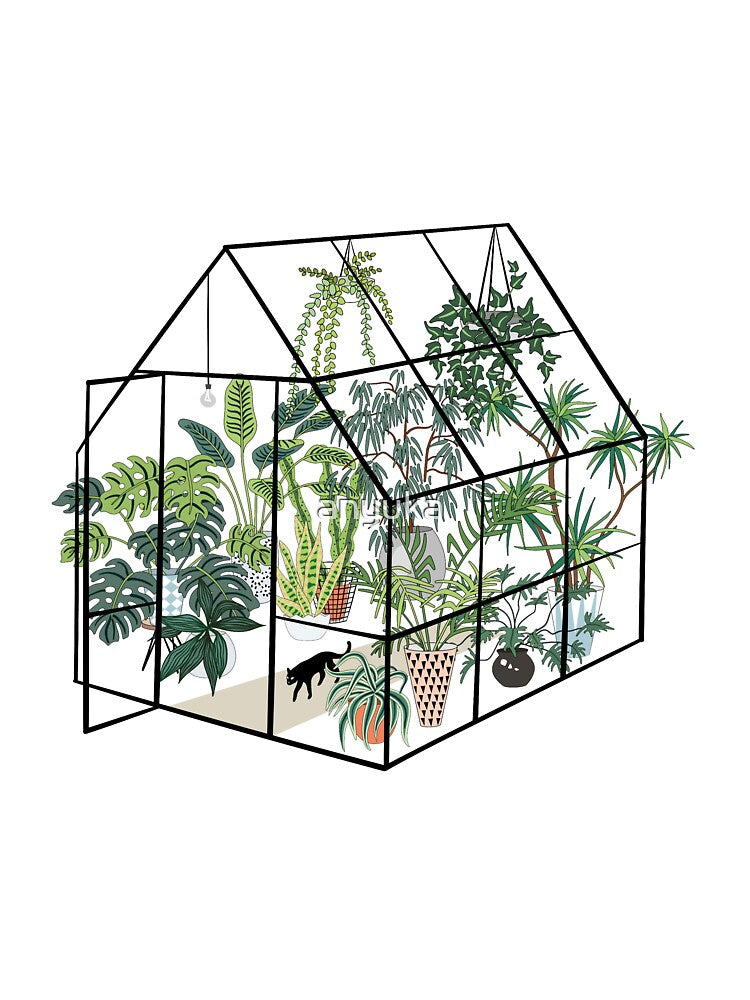 greenhouse with plants by anyuka T-Shirts, Hoodie, Sweatshirt | BlankRebels.com (Image 3)