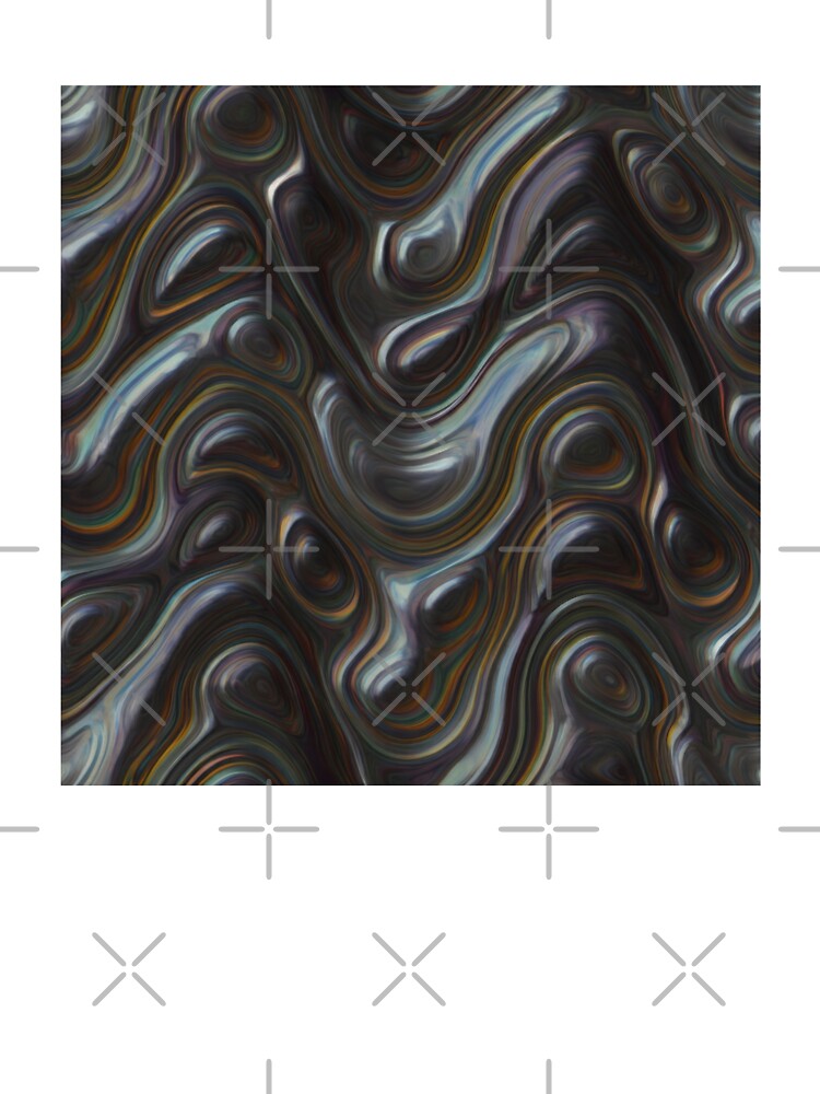 Futuristic Flow: Chrome Swirls & Iridescent Waves (Y2K) by SeanOsShirts T-Shirts, Hoodie, Sweatshirt (Image 3)