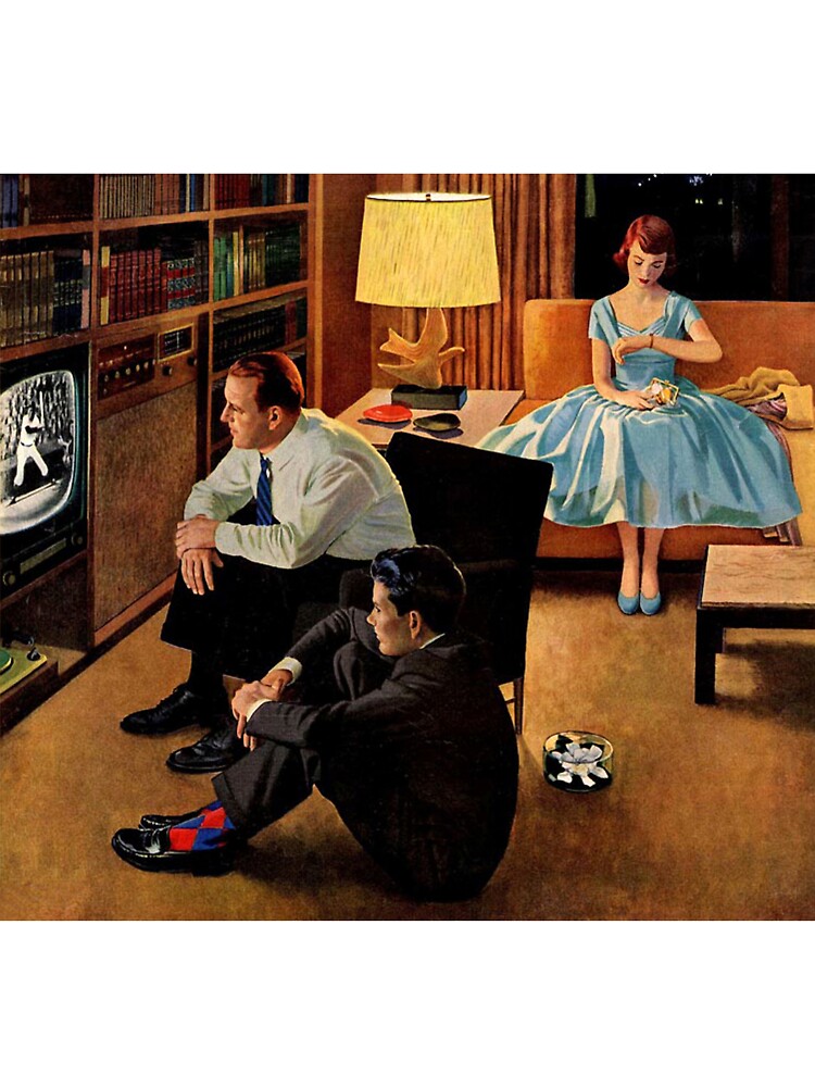 Prom Date Watches Television Retro Vintage Poster by vintagevivian T-Shirts, Hoodie, Sweatshirt | BlankRebels.com (Image 3)
