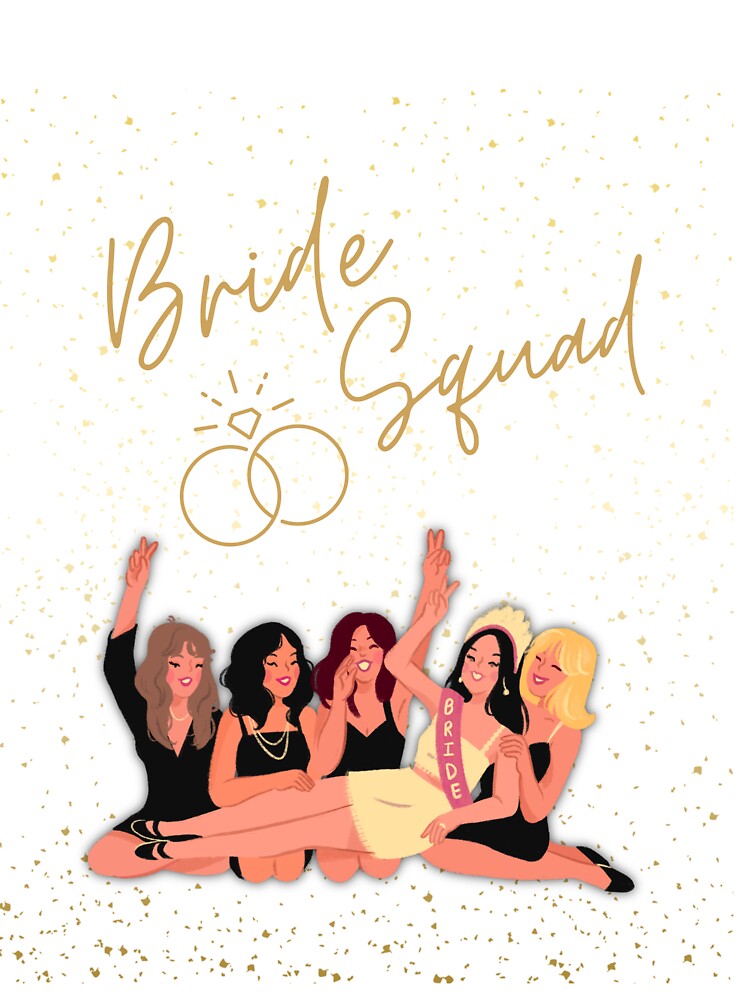 Bride Squad by Madeleine4Art T-Shirts, Hoodie, Sweatshirt | BlankRebels.com (Image 3)