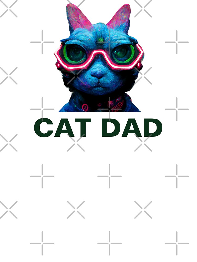 Copy of funky neon cat dad aesthetic by cocomelon168 T-Shirts, Hoodie, Sweatshirt | BlankRebels.com (Image 3)