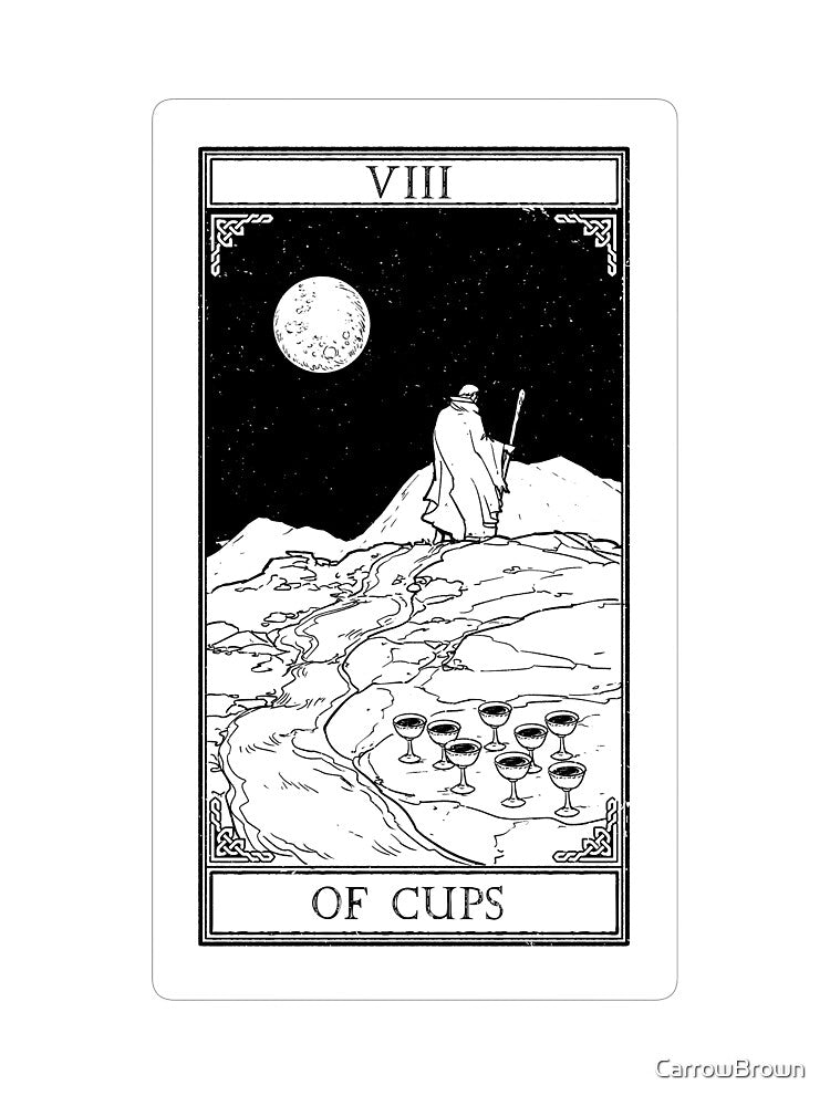 Carrow's tarot - Eight of Cups by CarrowBrown T-Shirts, Hoodie, Sweatshirt | BlankRebels.com (Image 3)