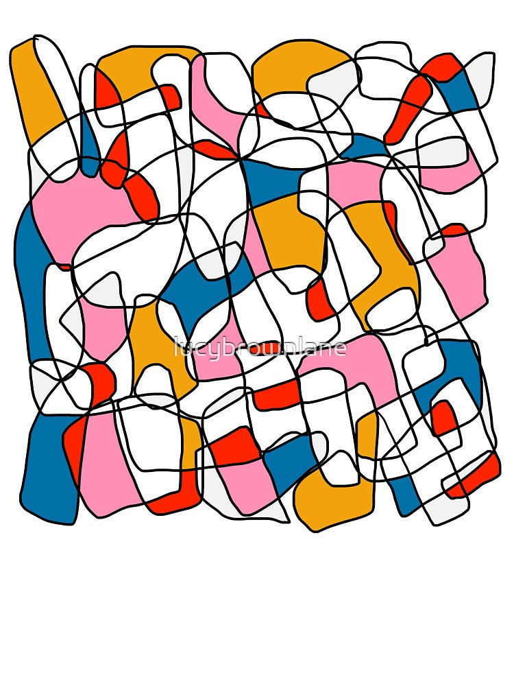 Scribble Color Abstract Pop Art by lucybrownlane T-Shirts, Hoodie, Sweatshirt | BlankRebels.com (Image 3)