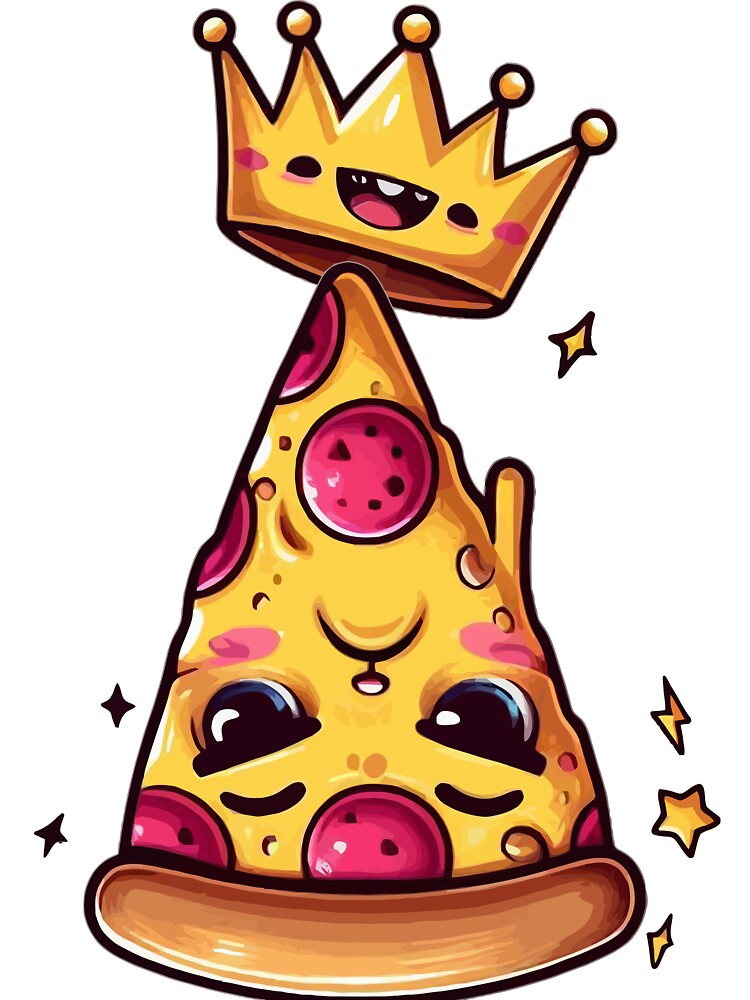 Crowned Pizza Slice The King of Flavor by ladenims T-Shirts, Hoodie, Sweatshirt | BlankRebels.com (Image 3)