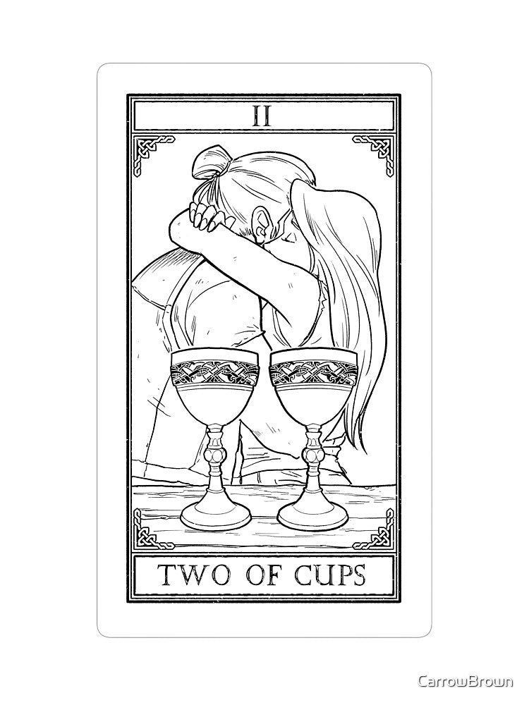 Carrow's Tarot - Two of Cups by CarrowBrown T-Shirts, Hoodie, Sweatshirt | BlankRebels.com (Image 3)
