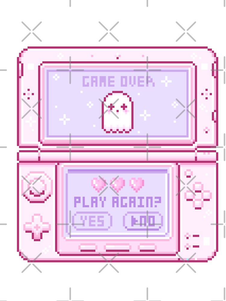 pastel handheld console ~ game over by milk-bun T-Shirts, Hoodie, Sweatshirt | BlankRebels.com (Image 3)