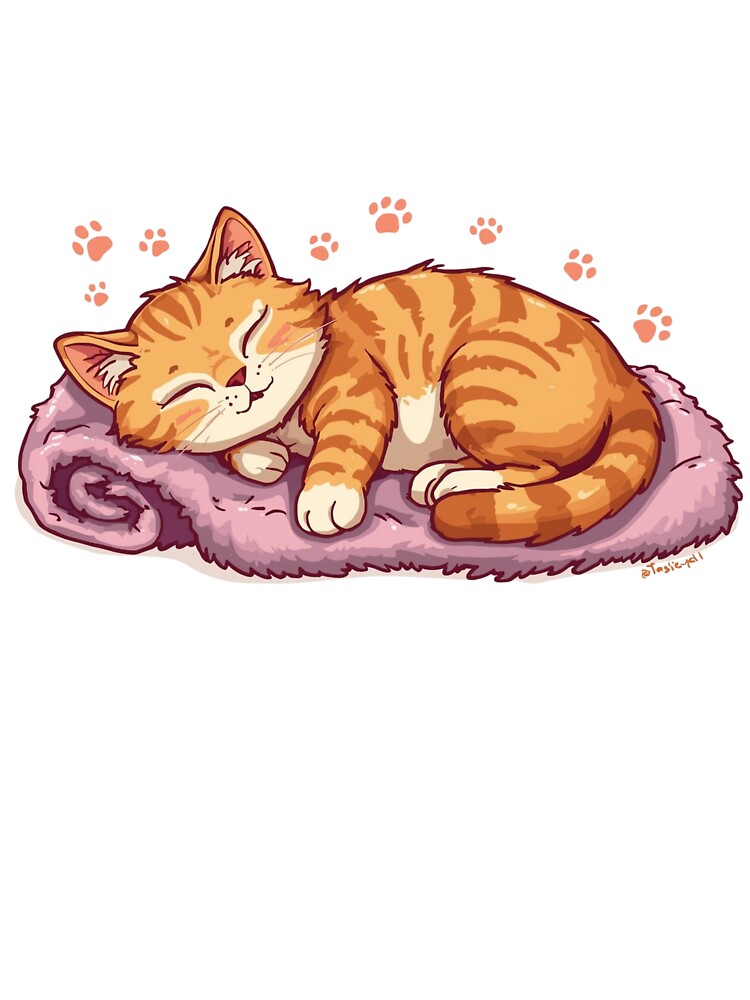 Lazy Orange Tabby Cat Lounging Chill Vibes T-Shirt | Cute Cat Mom Gift by Falconwolf