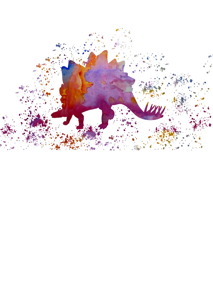 Dinosaur Art - Stegosaurus by BittenByErmines T-Shirts, Hoodie, Sweatshirt | BlankRebels.com (Image 3)