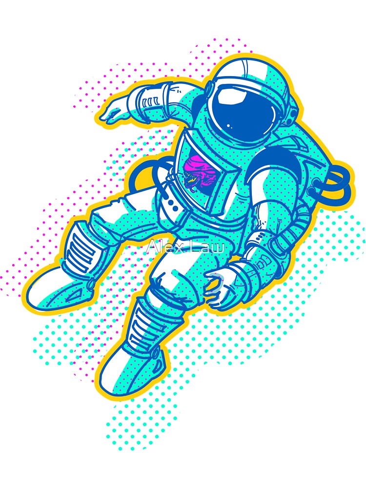 Astronaut Trip by Alex Law T-Shirts, Hoodie, Sweatshirt | BlankRebels.com (Image 3)