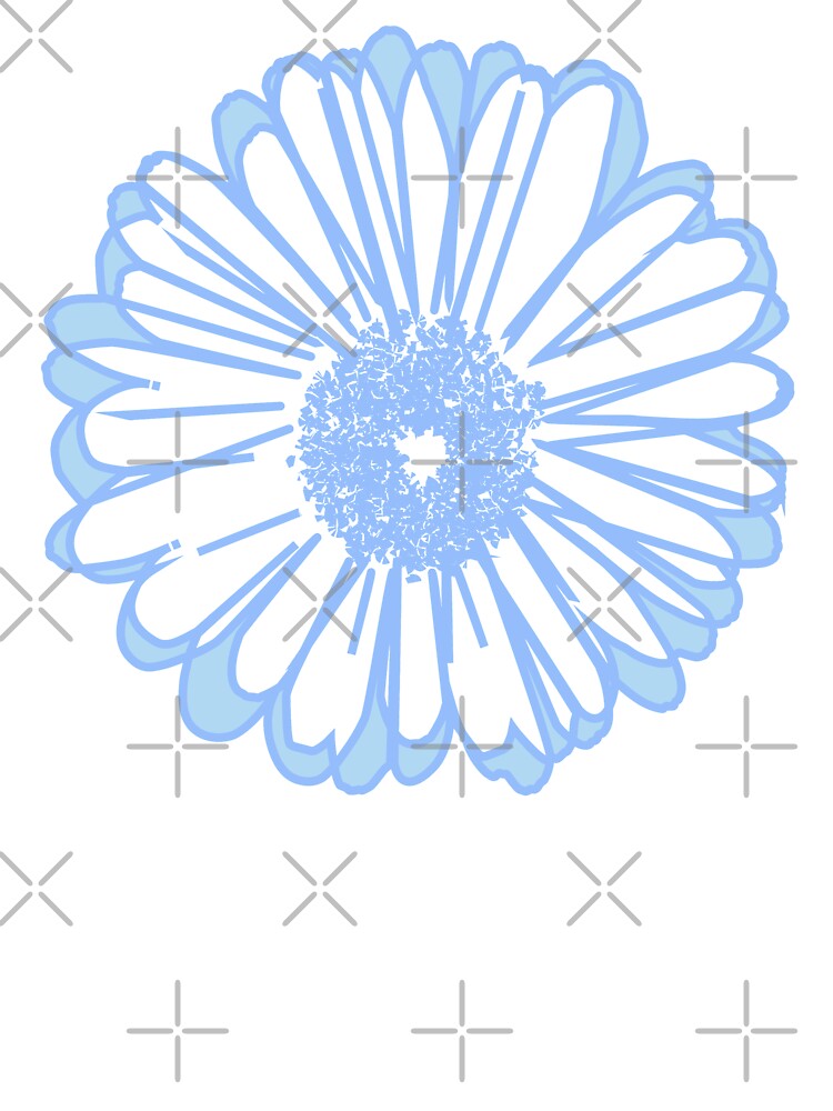 Pretty Blue Daisy by Hedgie Designs T-Shirts, Hoodie, Sweatshirt | BlankRebels.com (Image 3)
